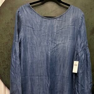 Cloth & Stone for Anthropology Denim Shift Dress NWT